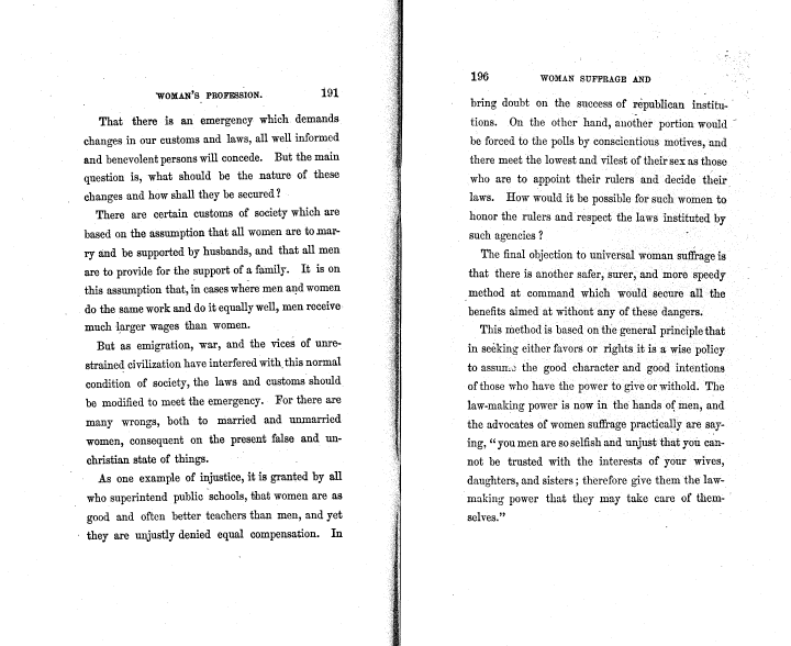 Catharine Beecher Readings