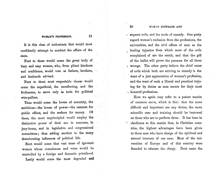 Catharine Beecher Readings